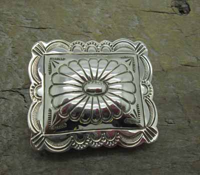 Native American  - Silver Stamped Money Clip A